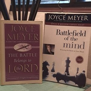Joyce Meyer 2 books, Battlefield of the mind & The battle belongs to the Lord